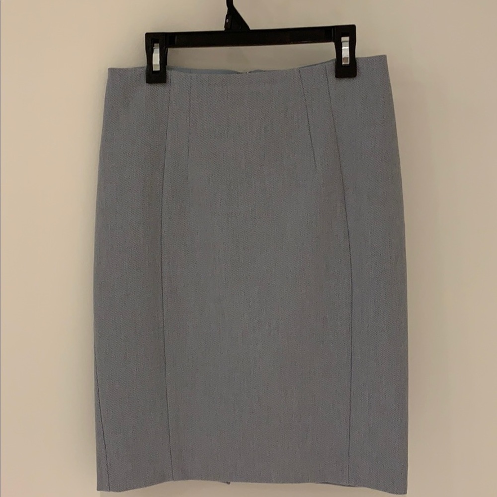 Express Pencil Skirt In Grey/Blue shade